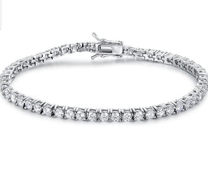 🔥💎🔥 18K Yellow or White Gold Plated 5MM Cubic Zirconia Unisex Tennis Bracelet 🔥💎🔥